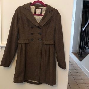Brown tweed coat